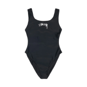 Stussy Surf Stock One Piece Swimsuit Black