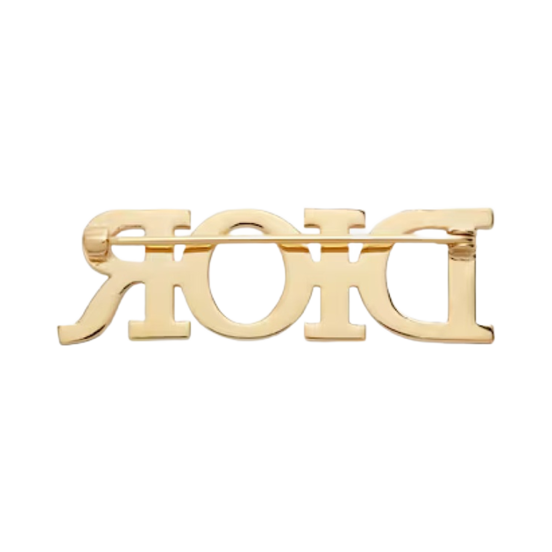 (W) 디올 디오레볼루션 브로치 골드 피니쉬 메탈 화이트 크리스탈((W) Dior Dio(r)evolution Brooch Gold Finish Metal White Crystals) - 2