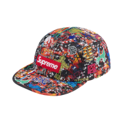 Supreme AOI Embroidered Camp Cap Flames - 25SS