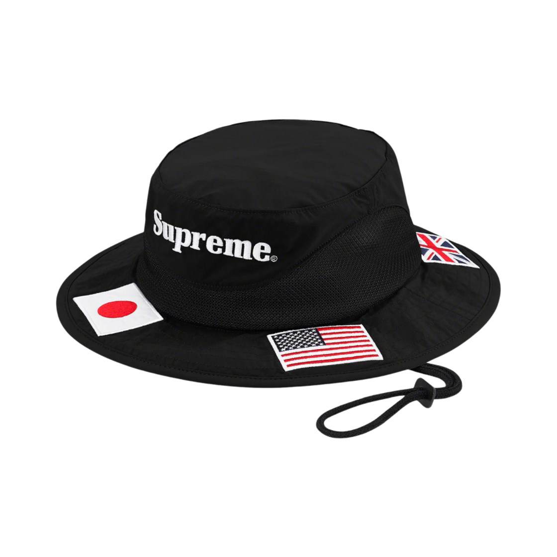 【未使用級】Supreme ブラック Flags Boonie ハット　国旗 슈프림 플래그 부니 블랙 - 20SS | Supreme | KREAM