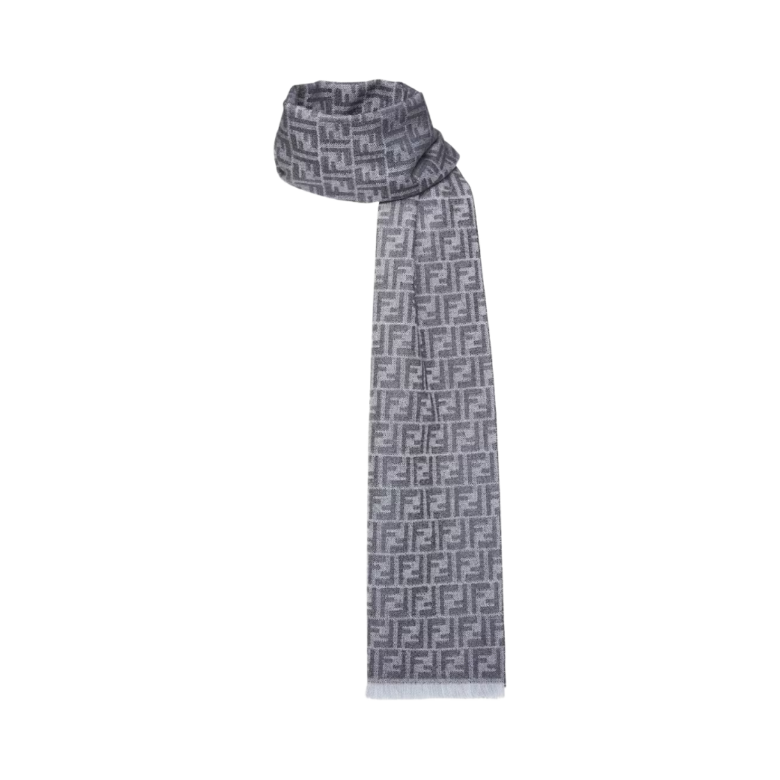 FXS830AS6LF1Q3B Fendi FF Jacquard Scarf Blue