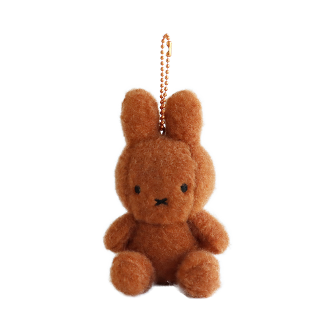 3002-100 Many a Little Miffy Sitting Creamy Key Ring 8Cm Brown