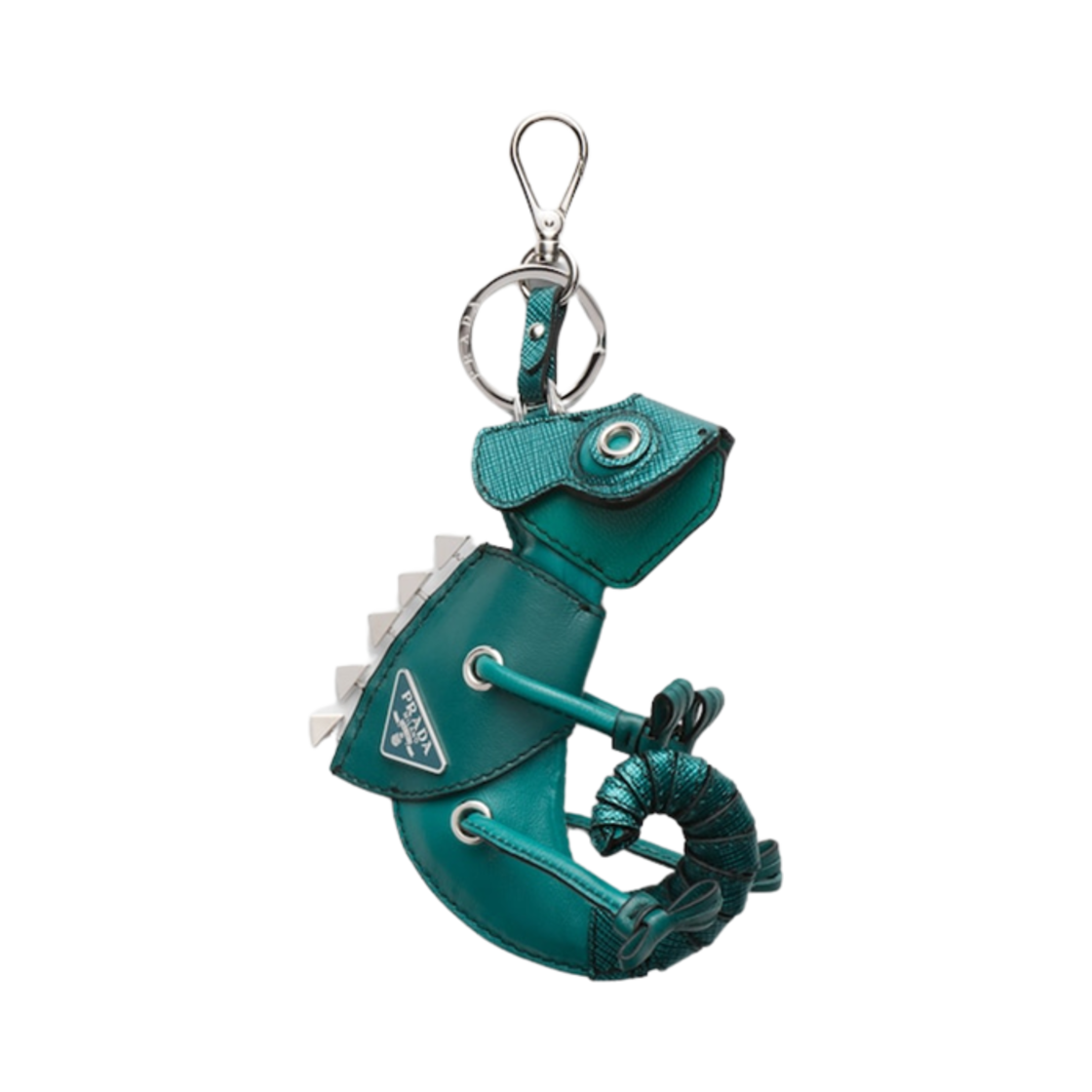 2TL502-2EMJ-F0MYE Prada Leather Bag Charm Absinthe