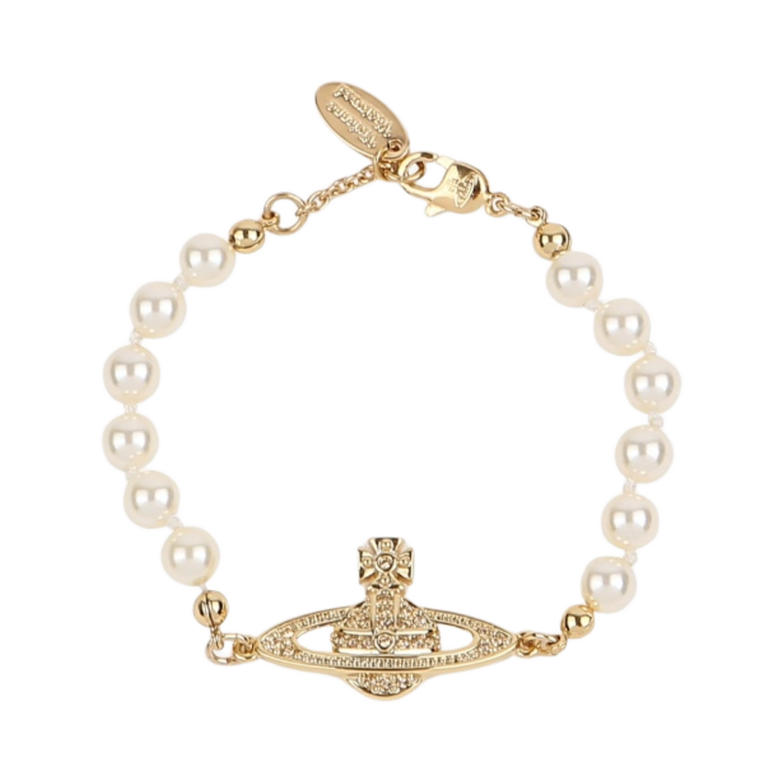 비비안 웨스트우드 미니 바스 릴리프 브레이슬릿 골드(Vivienne Westwood Mini Bas Relief Bracelet Gold) - 1