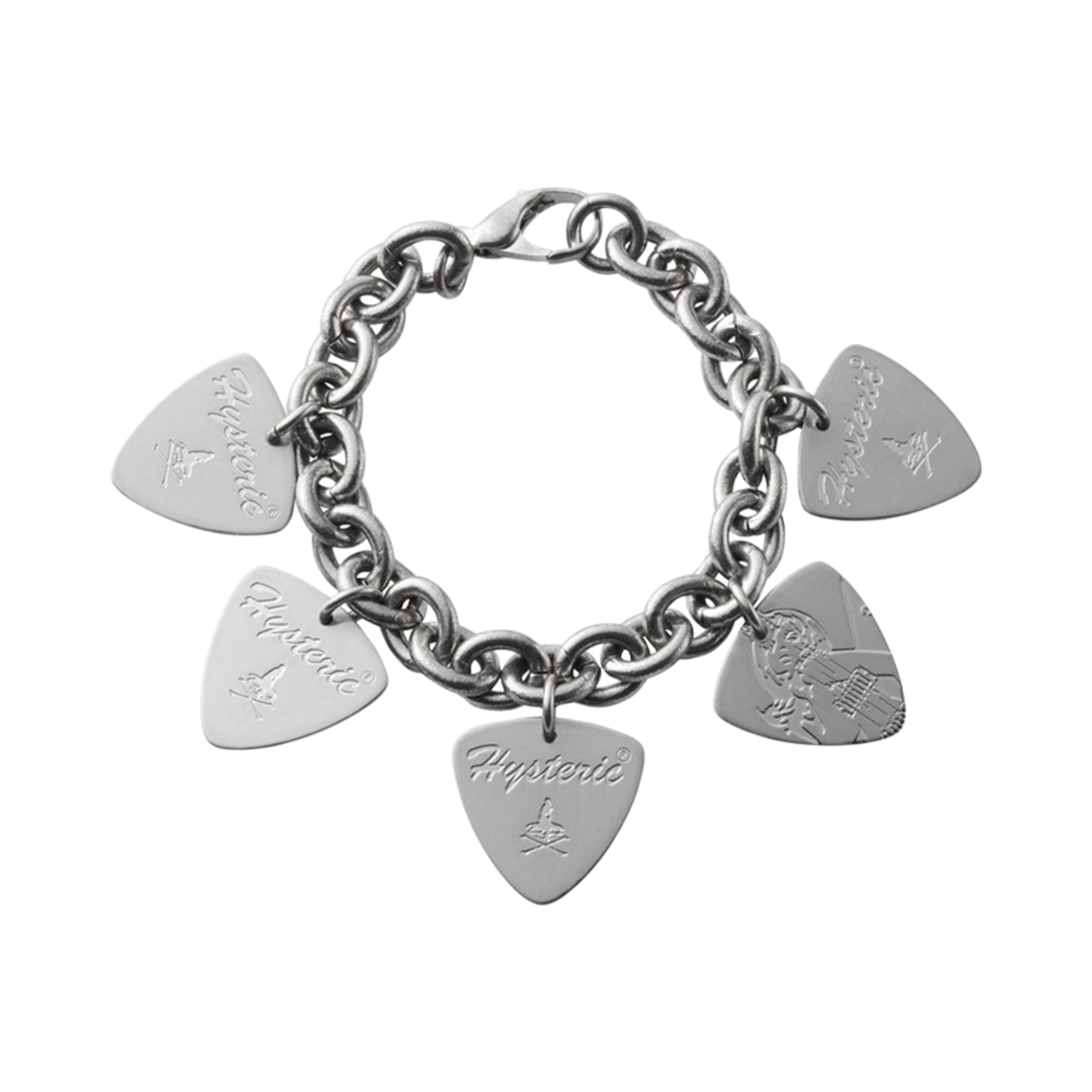 01251QA05 (W) Hysteric Glamour Woman on Skullpick Bracelet Silver