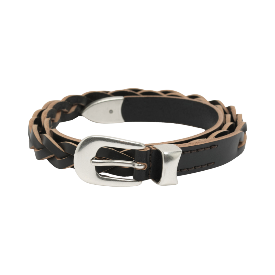 아워레가시 2cm 브레이디드 벨트 레더 블랙(Our Legacy 2cm Braided Belt Leather Black)