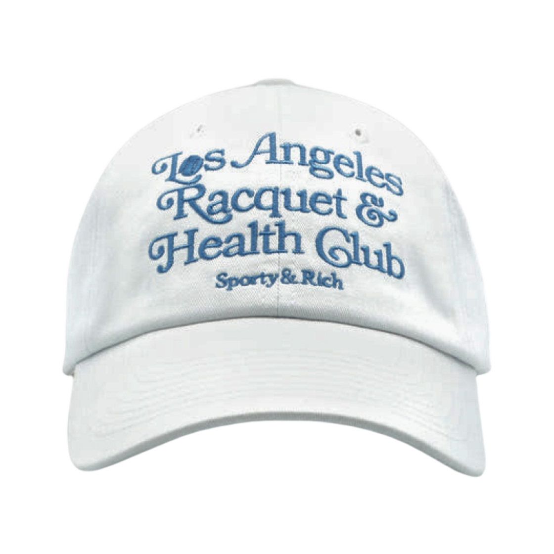 AC873WH Sporty & Rich LA Racquet Club Hat White Steel Blue