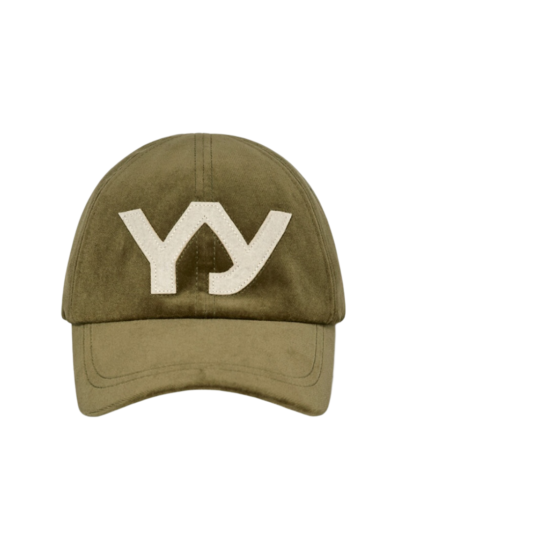 오픈 와이와이 벨벳 캡 카키(Open Yy Velvet Ball Cap Khaki)