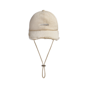 Jacquemus La Casquette Artichaut Fringe Baseball Cap Off White