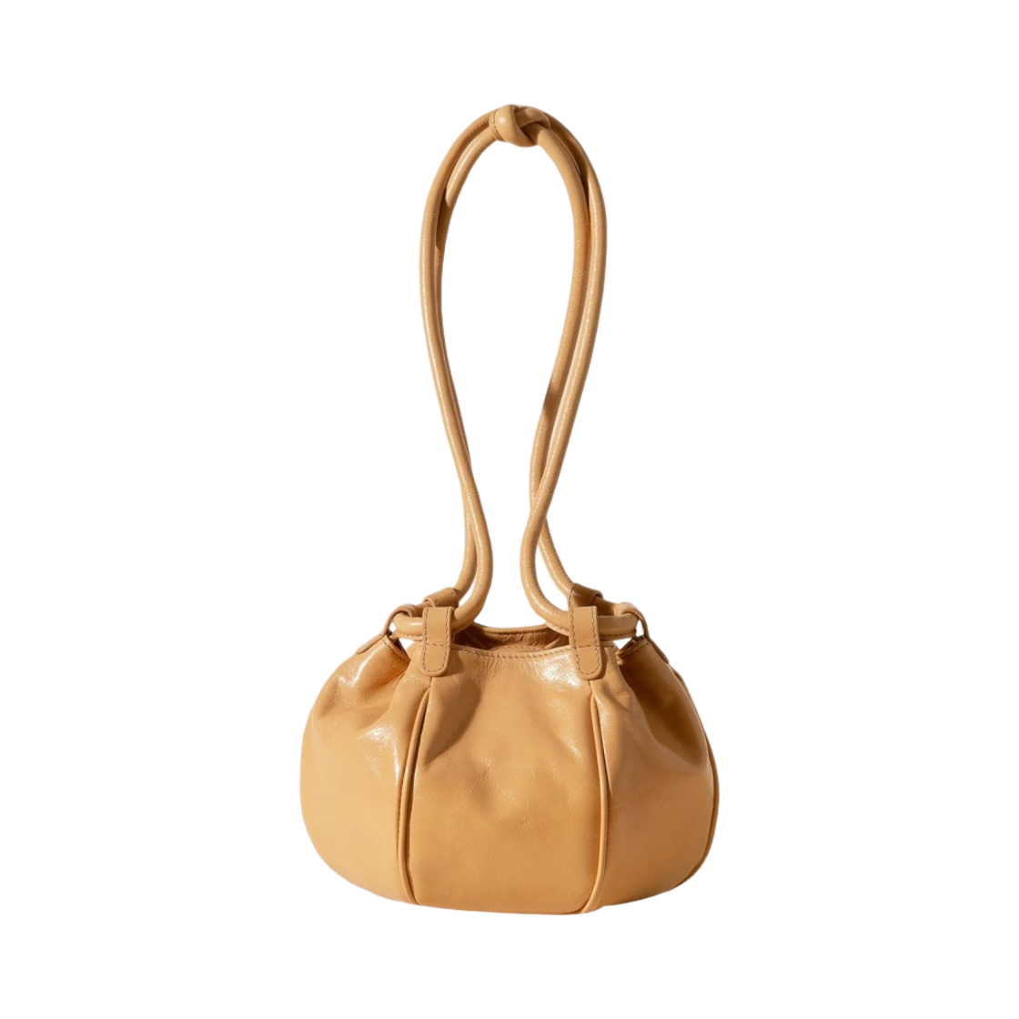 헤레우 글로불 미니 디스트레스드 벌룬 쉐이프 크로스바디백 위트(Hereu Globul Mini Distressed Balloon-Shaped Crossbody Bag Wheat)