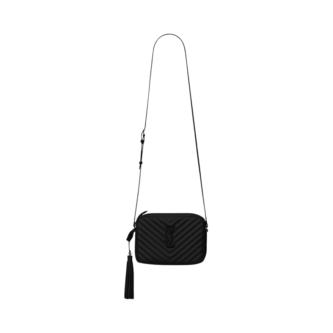 생로랑 퀼티드 레더 루 카메라백 블랙(Saint Laurent Lou Camera Bag in Quilted Leather Black) - 1