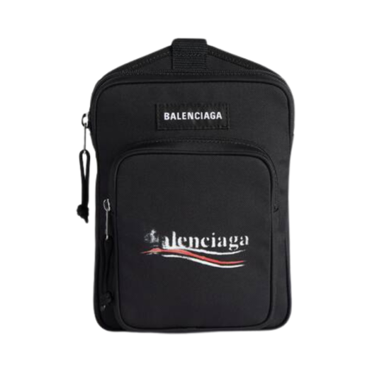Balenciaga Explorer Crossbody Messenger Bag Black