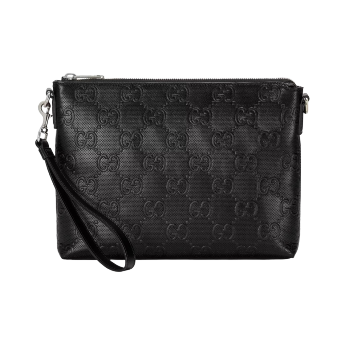 구찌 GG 엠보스 미디움 메신저백 블랙(Gucci GG Embossed Medium Messenger Bag Black) - 1