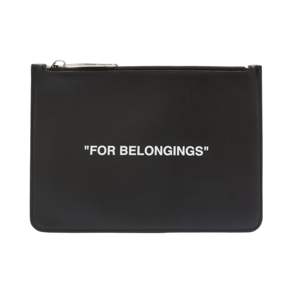 OMNM001F21LEA0021001 Off-White For Belongings Pouch Black