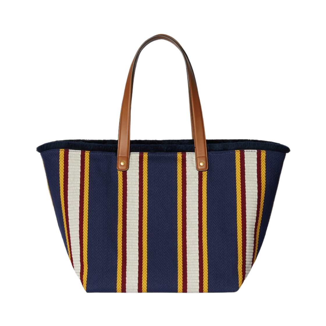 구찌 자수 미디움 캔버스 토트백 다크 블루 멀티컬러(Gucci Embroidery Medium Canvas Tote Bag Dark Blue Multicolor) - 3