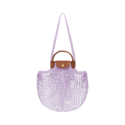 Longchamp Le Pliage Filet Top Handle Bag Lilac