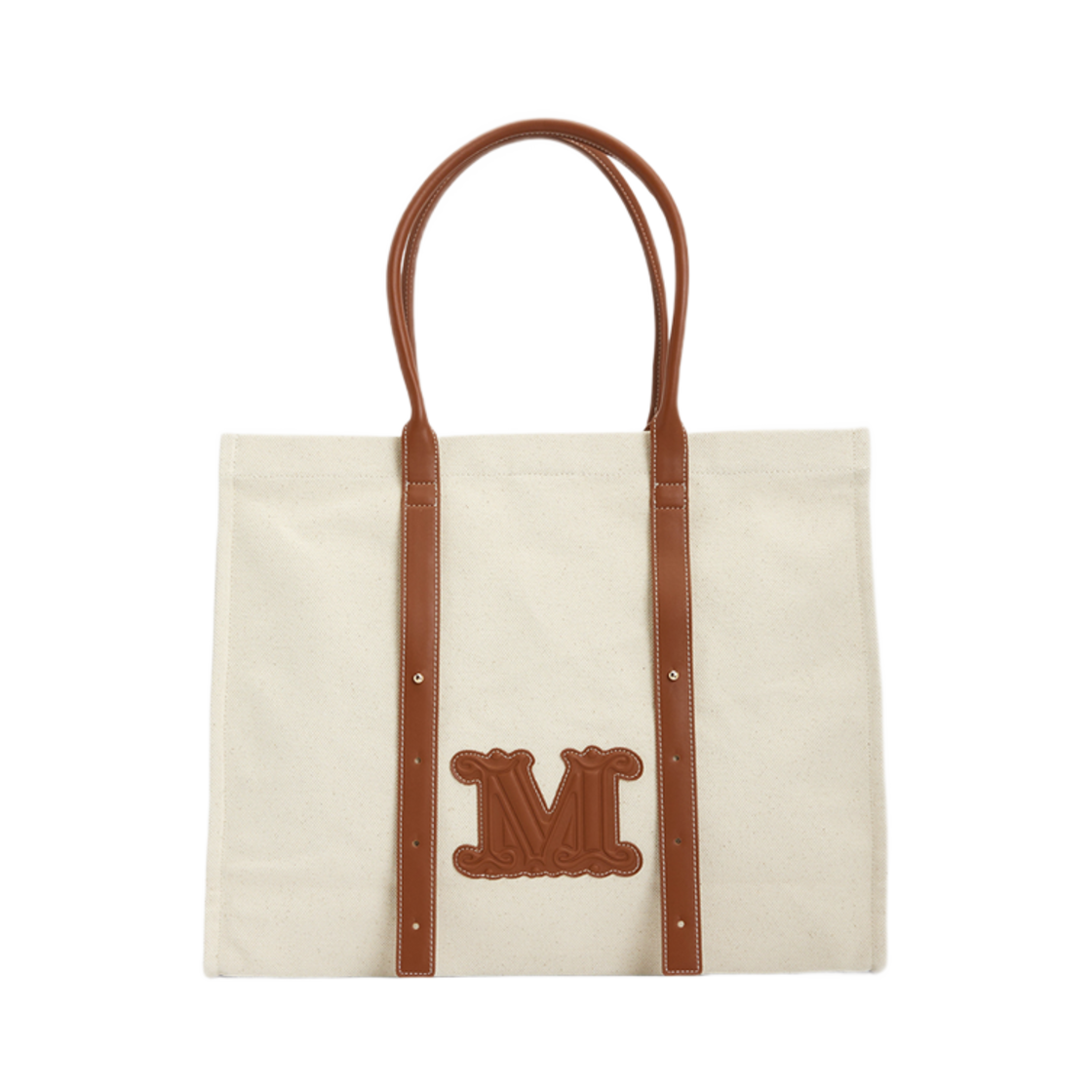 BRAVABEACH-001 Max Mara Tote Bag Ivory