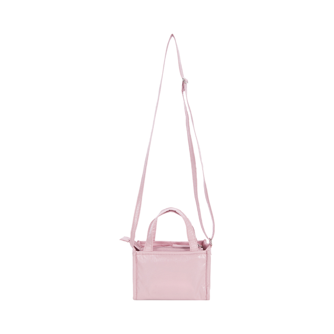 마뗑킴 투 웨이 미니 패딩 토트백 라이트 핑크(Matin Kim Two Way Mini Padding Tote Bag Light Pink) - 2
