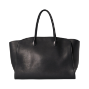 The Row Marlo 17 Bag in Leather Black