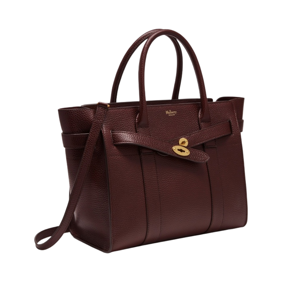 멀버리 스몰 클래식 그레인 스몰 지퍼 베이스워터 옥스블러드(Mulberry Small Classic Grain Small Zipped Bayswater Oxblood) - 2