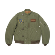 Human Made Bear Flight Jacket Olive Drab