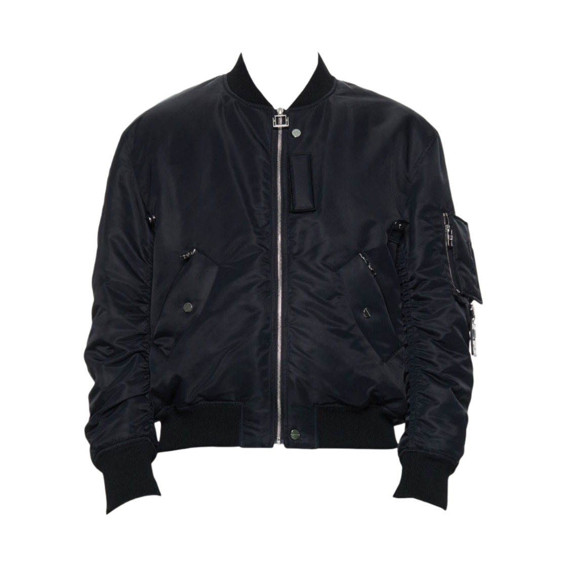 우영미 백로고 MA-1 점퍼 블랙 - 23FW(Wooyoungmi Back Logo MA-1 Jumper Black - 23FW)