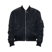 Wooyoungmi Back Logo MA-1 Jumper Black - 23FW
