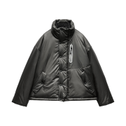(W) Zara x And Wander Water-Resistant & Windproof Down Puffer Jacket Dark Grey