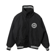 Punch Drunk Parties Full-Zip Stadium Puffer BLACK