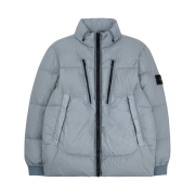Stone Island 40223 Garment Dyed Crinkle Reps Down Jacket Light Grey - 21FW