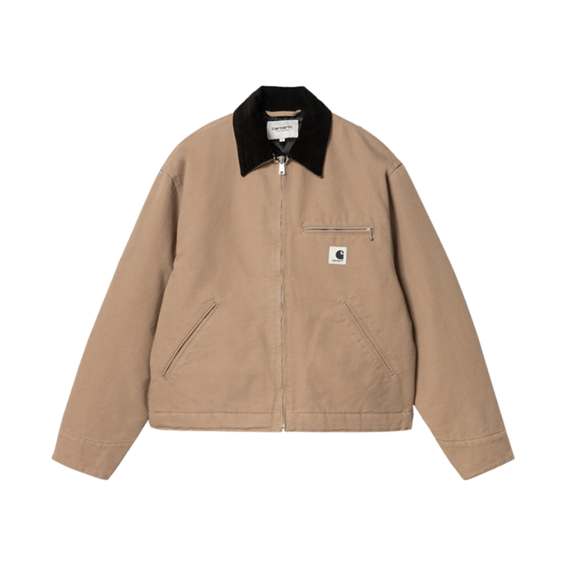 (W) 칼하트 WIP 오가닉 코튼 디어본 캔버스 OG 디트로이트 자켓 피넛 블랙 린스드 - 윈터((W) Carhartt WIP Organic Cotton Dearborn Canvas OG Detroit Jacket Peanut Black Rinsed - Winter) - 1