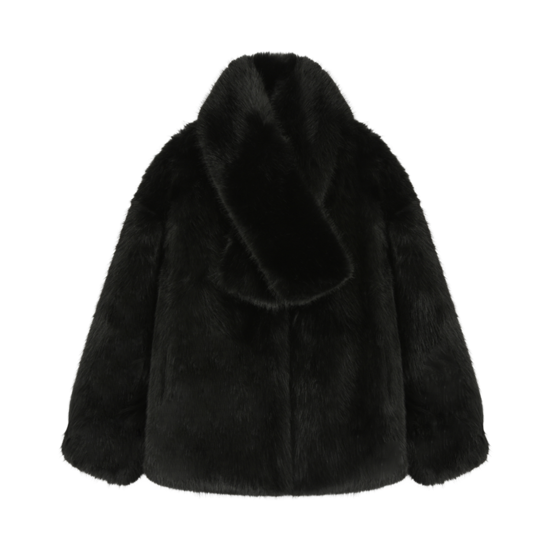 P0000BGS Haveless Blair Faux Fur Jacket Black