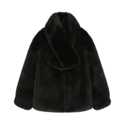 Haveless Blair Faux Fur Jacket Black