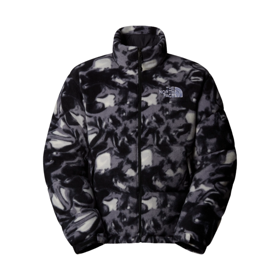 노스페이스 폴라 눕시 자켓 TNF 블랙 리퀴드 프린트(The North Face Polar Nuptse Jacket TNF Black Liquid Print) - 1
