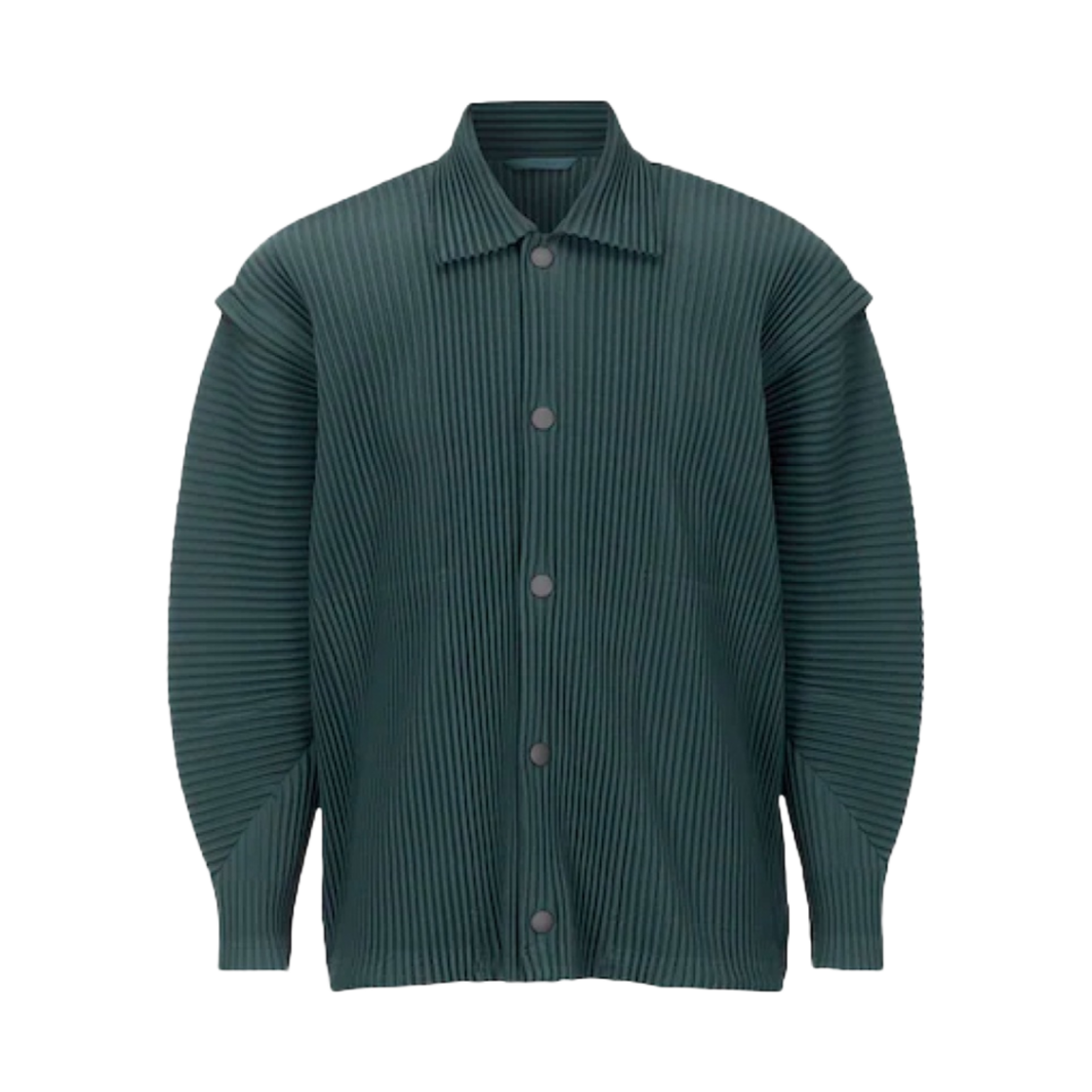 옴므 플리세 이세이 미야케 벤딩 플리츠 코치 자켓 슬레이트 그린(Homme Plisse Issey Miyake Bending Pleats Coach Jacket Slate Green) - 1