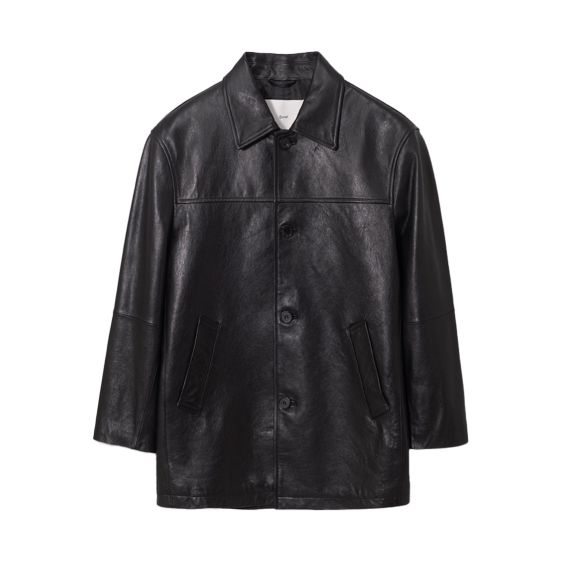 UDJA5A106BK Dunst Unisex Leather Half Jacket Black