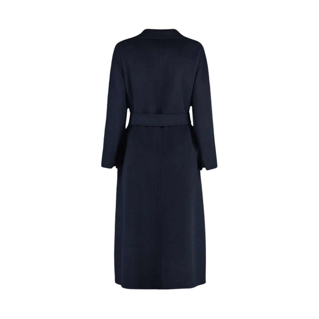 (W) S 막스마라 에스투리아 벨티드 울 코트 다크 블루((W) S Max Mara Esturia Belted Wool Coat Dark Blue) - 2