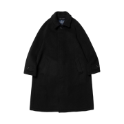 London Tradition Inverted Pleats Wool Coat Black BW 5