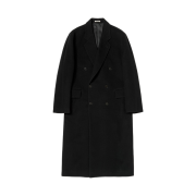 Auralee Super Fine Wool Mosser Chesterfield Coat Black - 24AW