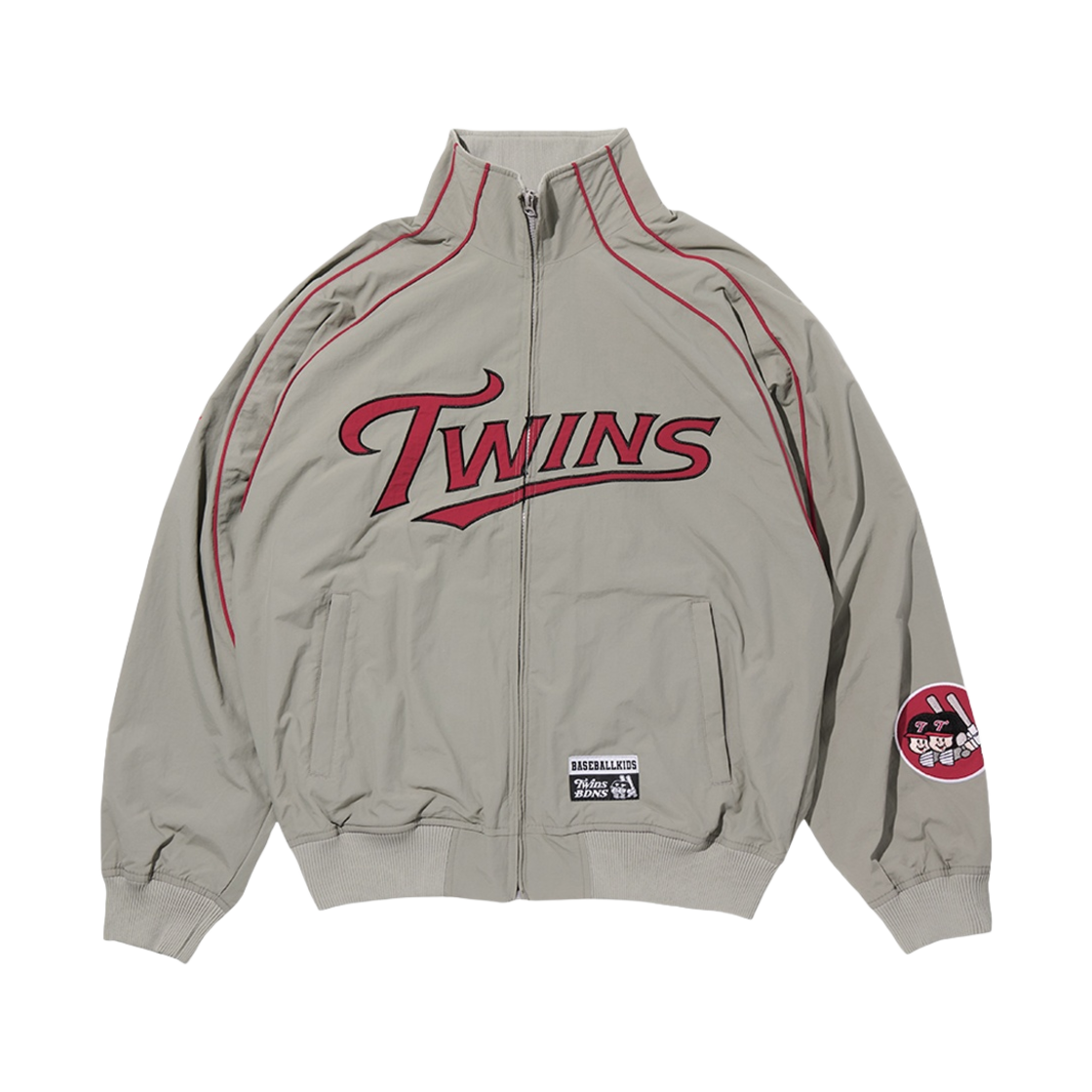 - BDNS x LG TWINS Dugout Jacket Grey