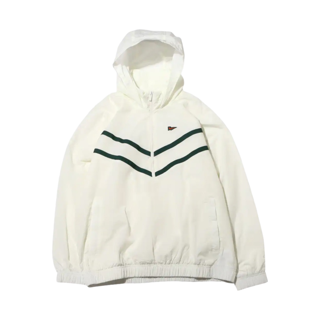 나이키 NSW 윈드러너 하프 집 라인드 후드 자켓 세일 - 아시아(Nike NSW Windrunner Half Zip Lined Hooded Jacket Sail - Asia)