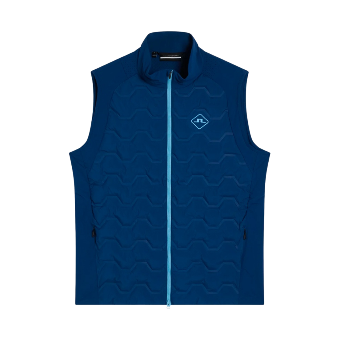 GMOW08765-O341 J.Lindeberg Dexter Hybrid Vest Estate Blue