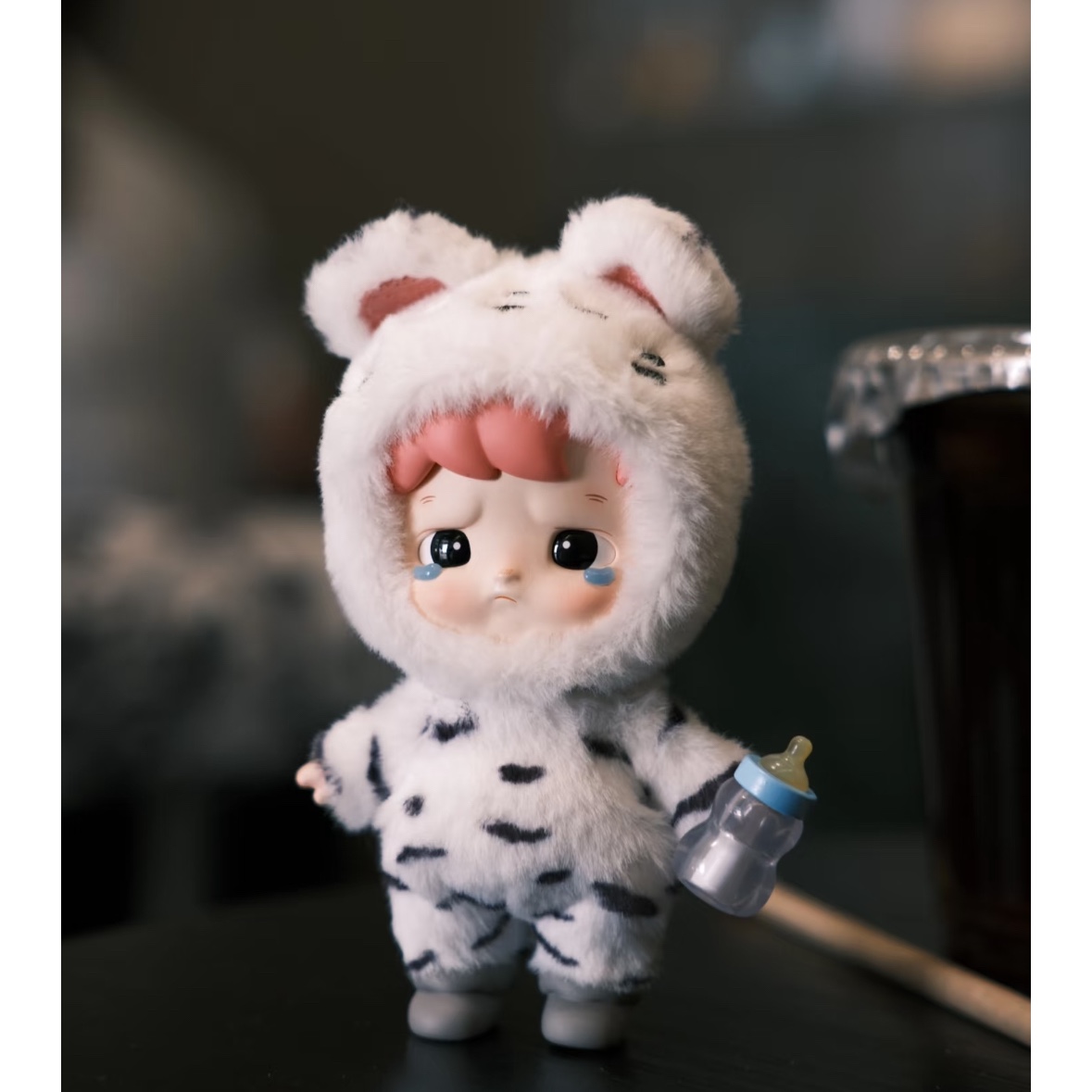 Pop Mart Hacipupu Snuggle With You Series Figures Cute Tiger Cub (Opened Case) 착용 스타일