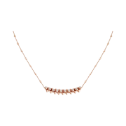 (W) Cartier Clash de Cartier Necklace Pink Gold Diamond