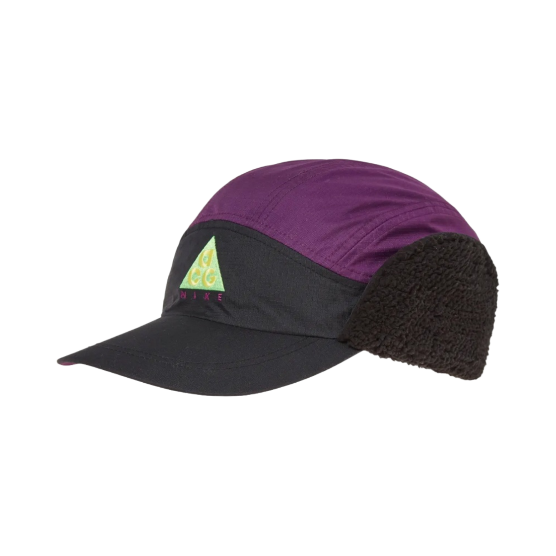 나이키 ACG 테일윈드 쉐르파 캡 블랙 나이트 퍼플