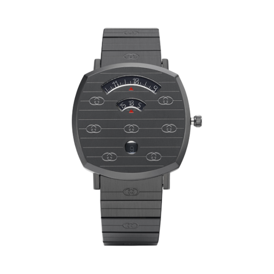구찌 그립 쿼츠 38mm 스테인리스 스틸 그레이(Gucci Grip Quartz 38mm Stainless Steel Grey)