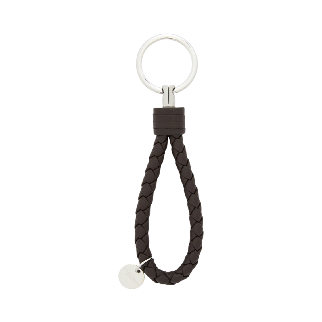 보테가 베네타 인트레치아토 키 링 브라운(Bottega Veneta Intrecciato Key Ring Brown) - 1