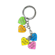 Human Made Heart Keycharm Silver