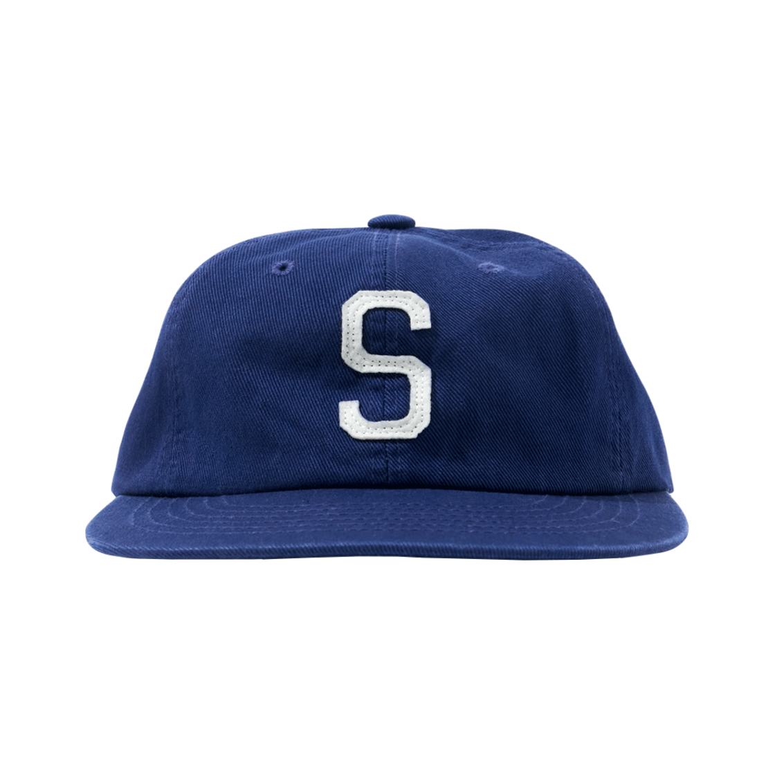 헬로선라이즈 S 로고 코튼 릴랙스 핏 6패널 캡 딥 블루(Hello Sunrise S Logo Cotton Relaxed Fit 6Panel Cap Deep Blue)
