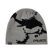 Palace x Oakley Beanie Grey Black - 23SS